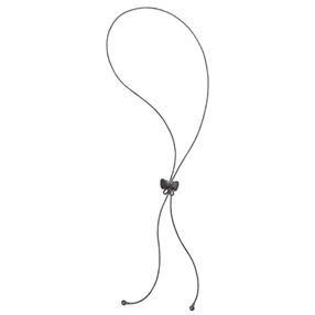 Wonderfly Black Rhodium Plated Long Necklace-
